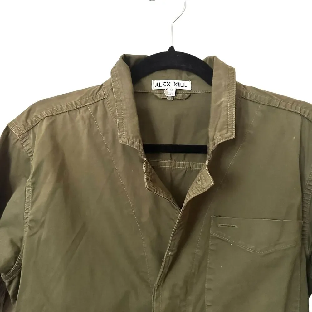 ALEX MILL‎ Utility Style Long Sleeve Romper Sz Small